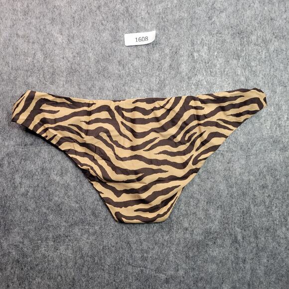 J Crew Swim Bikini Bottoms Size 2X Animal Print Brown Tan - Picture 4 of 7